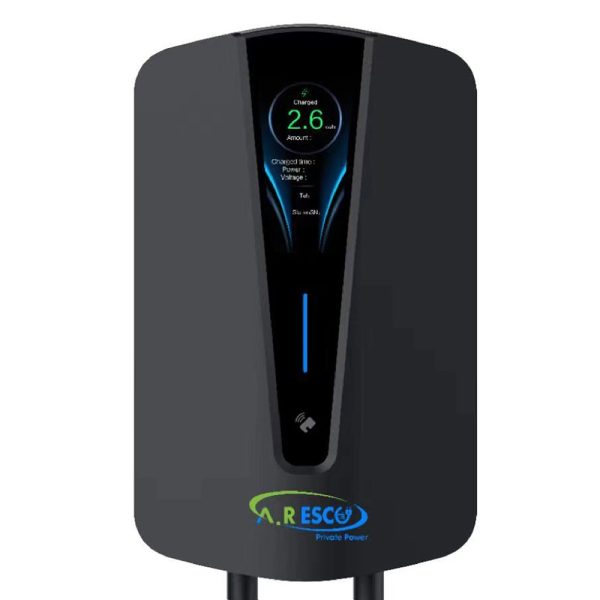 עמדת טעינה A.R esco 22KW  מטר כבל 5